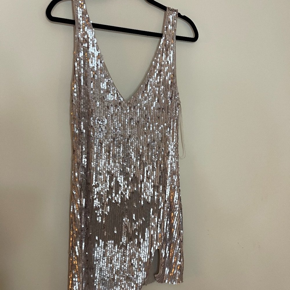 Free People Sequin Shift Dress